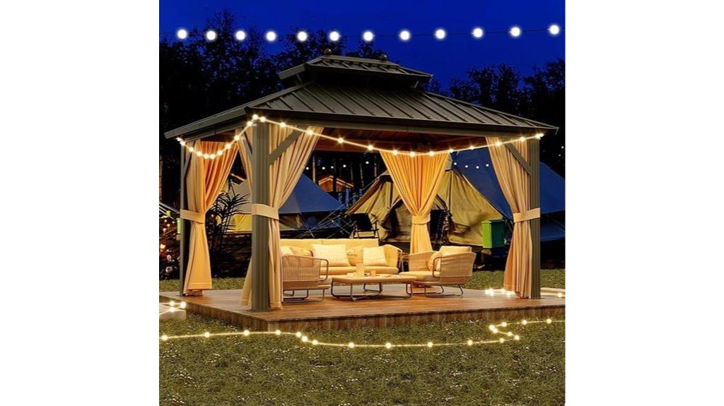 10 foot hardtop gazebo