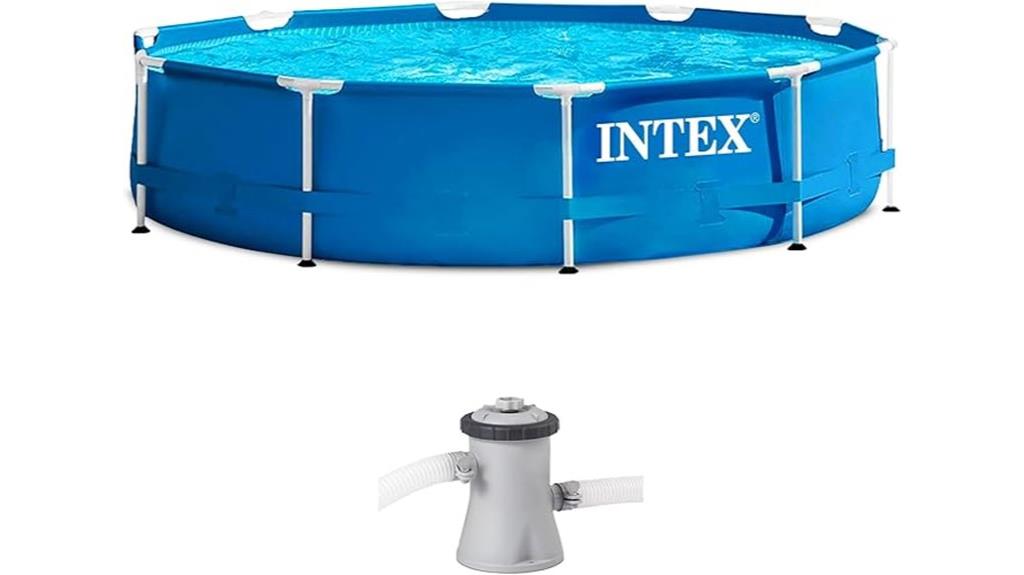 10ft metal frame pool