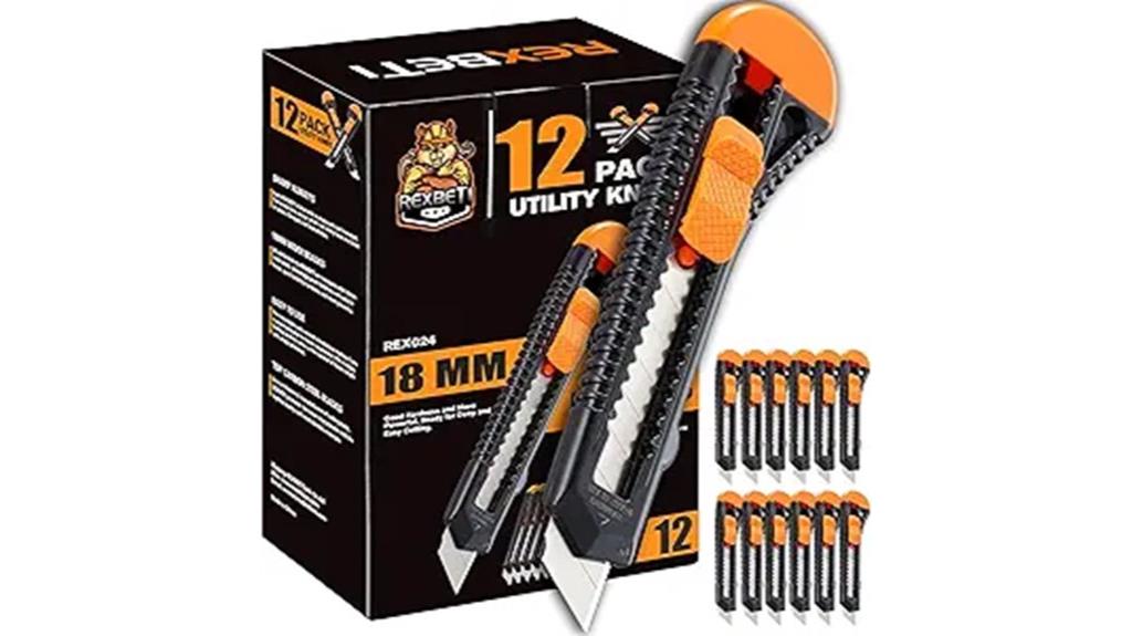 12 pack utility knife set