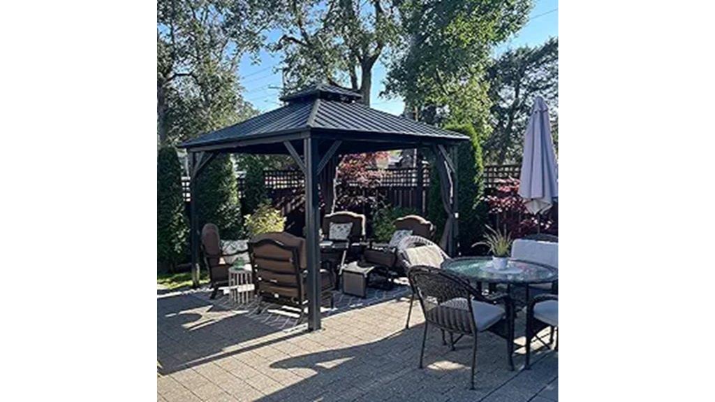 12x12 aluminum gazebo