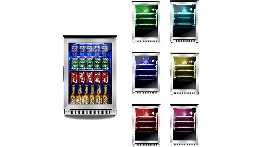 20 inch led beverage cooler