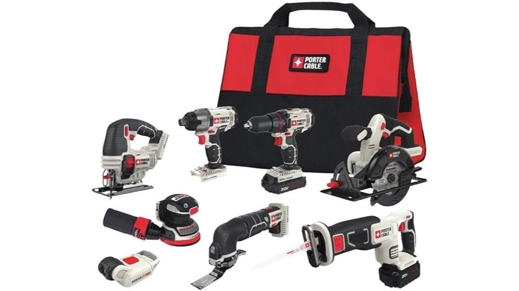 20v max 8 tool kit