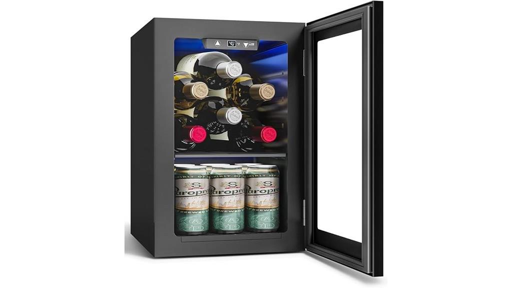 24 can glass door cooler