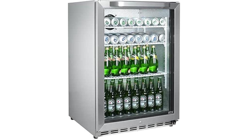 24 inch glass door fridge