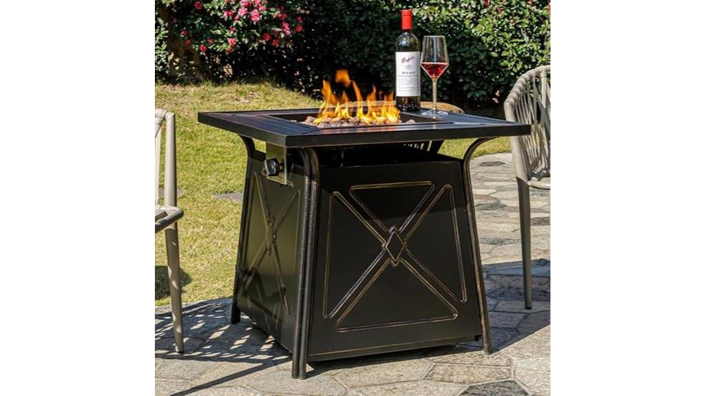 28 inch propane fire table
