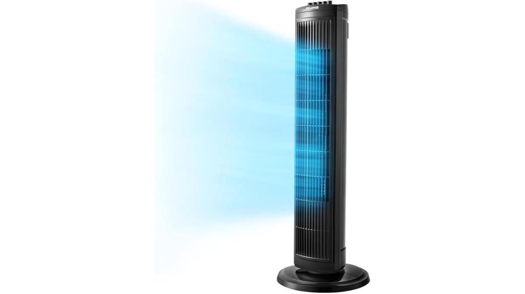 30 inch oscillating tower fan