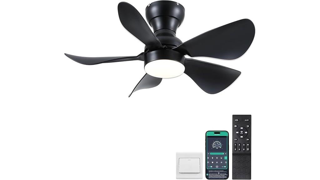 30 inch remote controlled ceiling fan