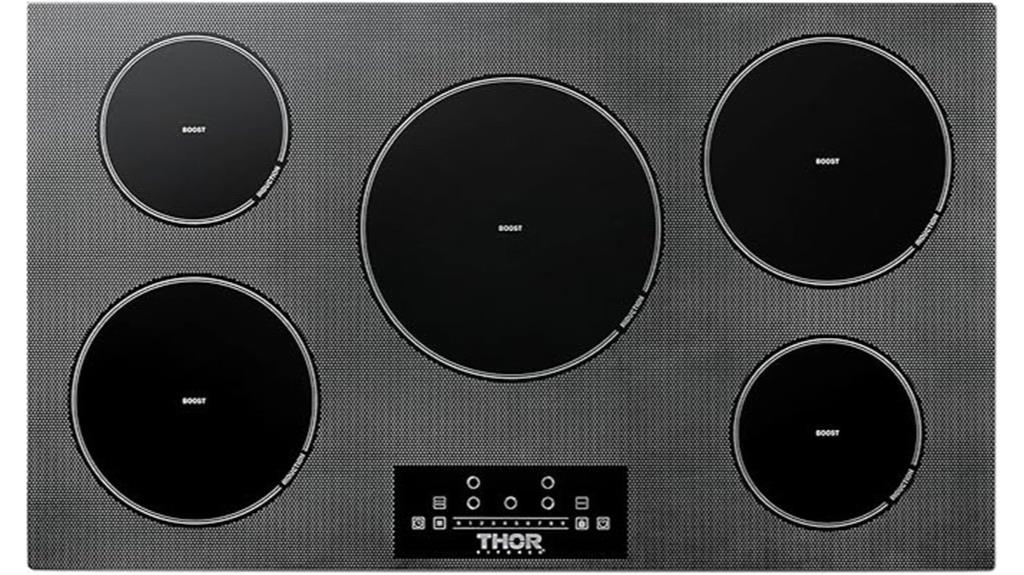 36 inch professional induction cooktop