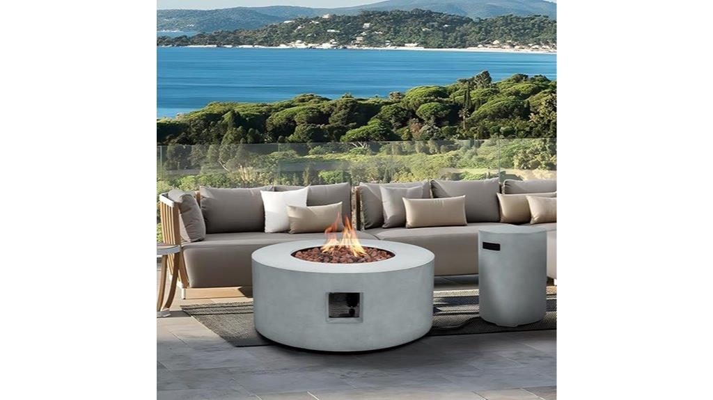 36 inch propane fire pit