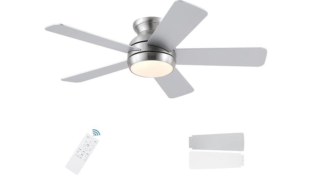 42 inch brushed nickel fan