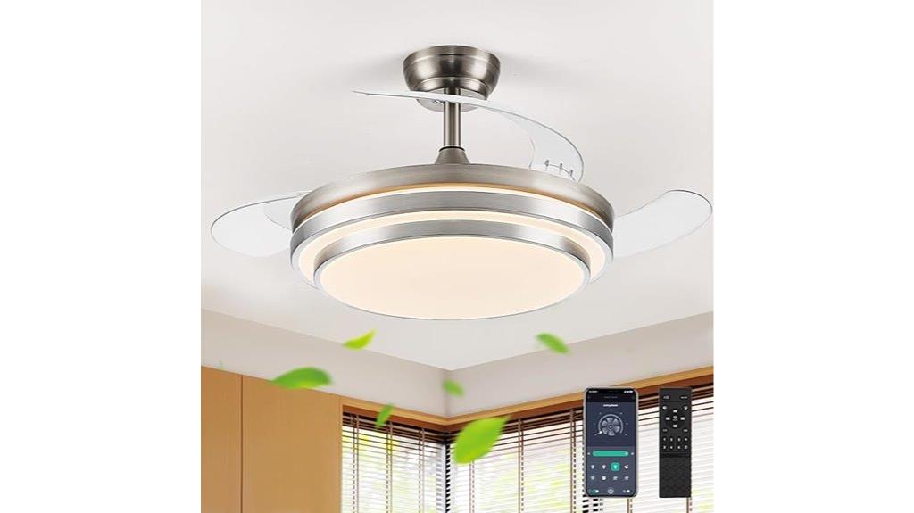 42 inch retractable light fan