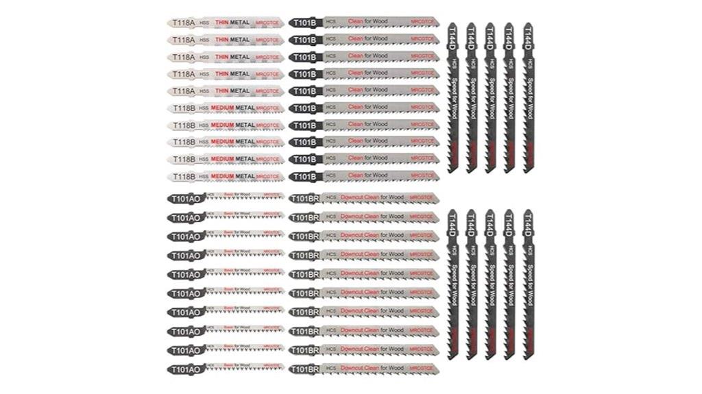50 piece jigsaw blade set