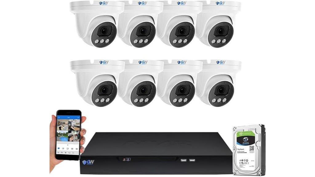8 channel 4k nvr system