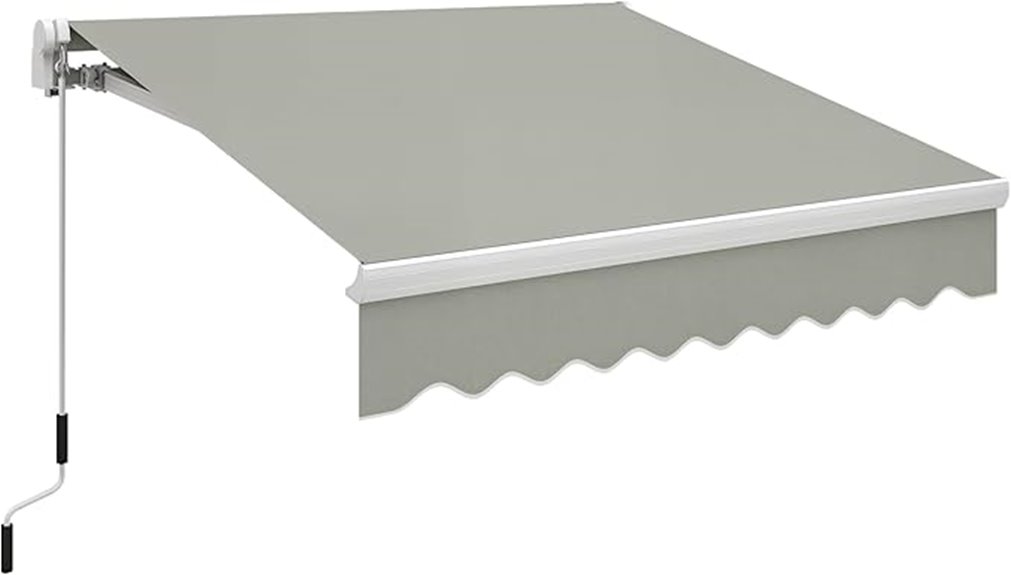 8x7 retractable patio awning