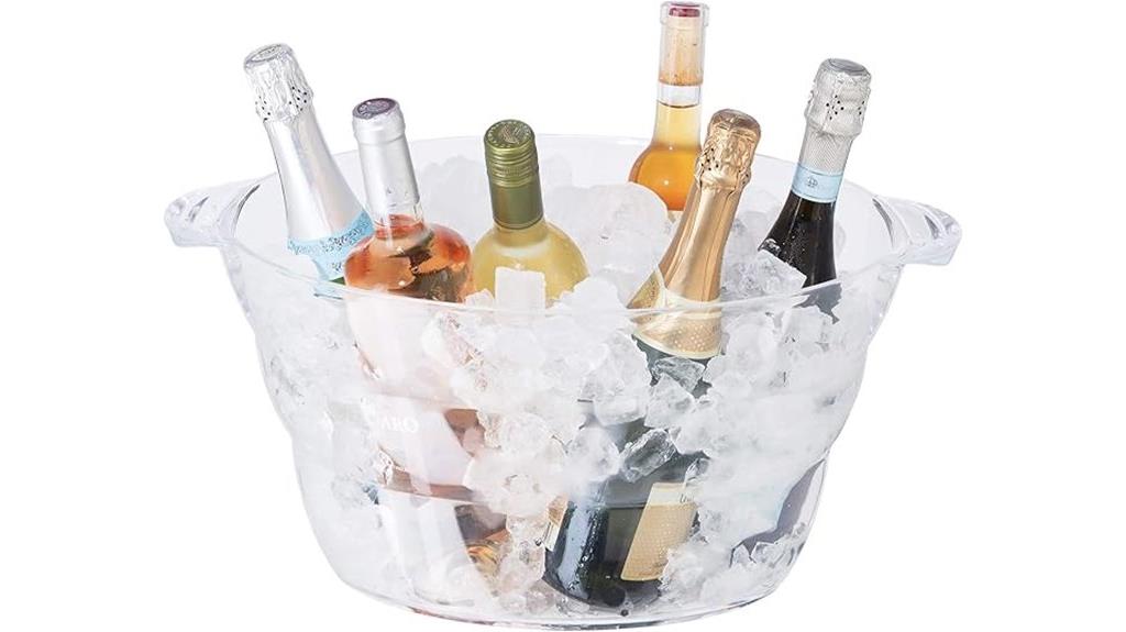acrylic oval drink tub