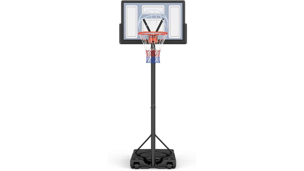adjustable 10ft portable basketball hoop