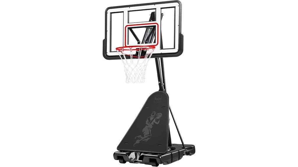 adjustable basketball hoop