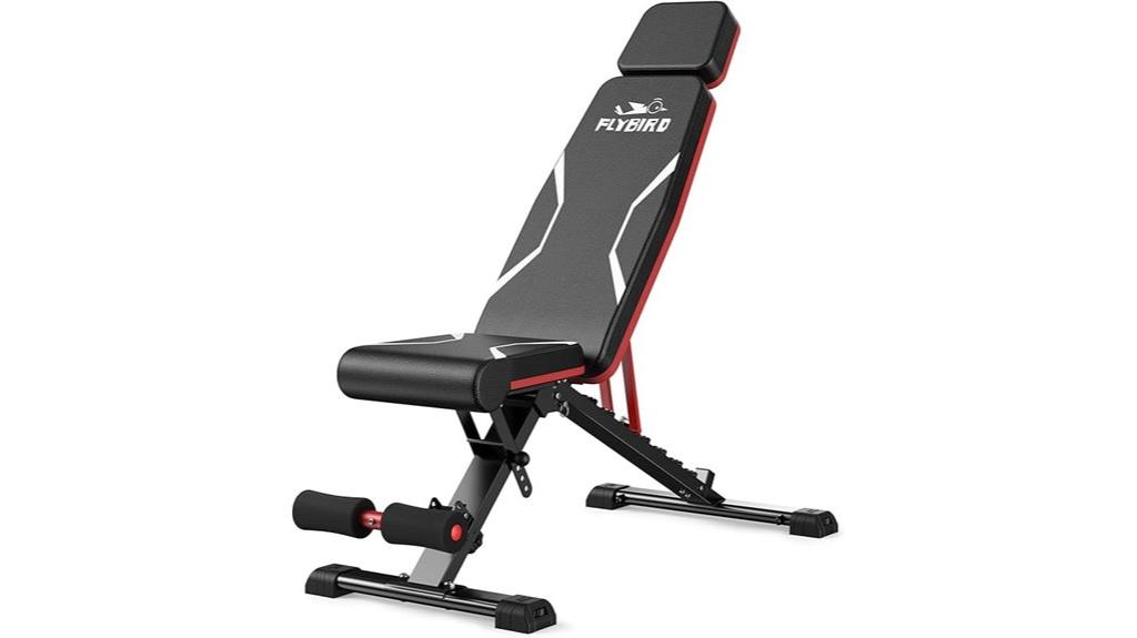 adjustable bench with headrest