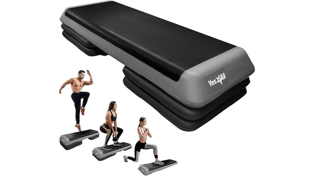 adjustable exercise step platform