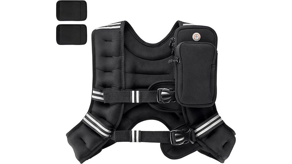 adjustable exercise weighted vest