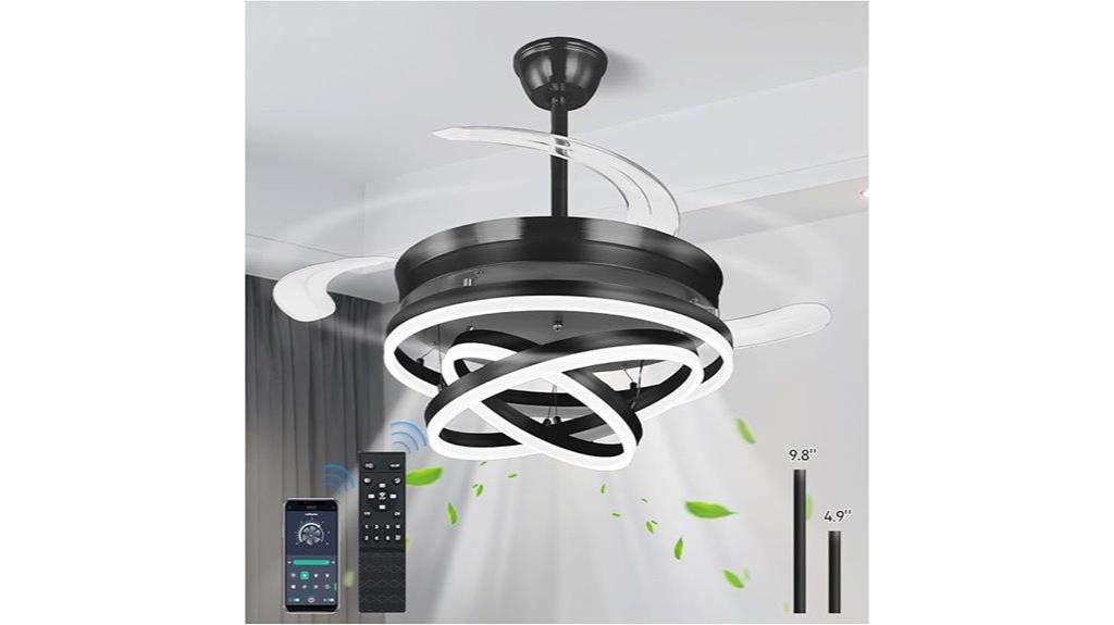 adjustable fan with lighting