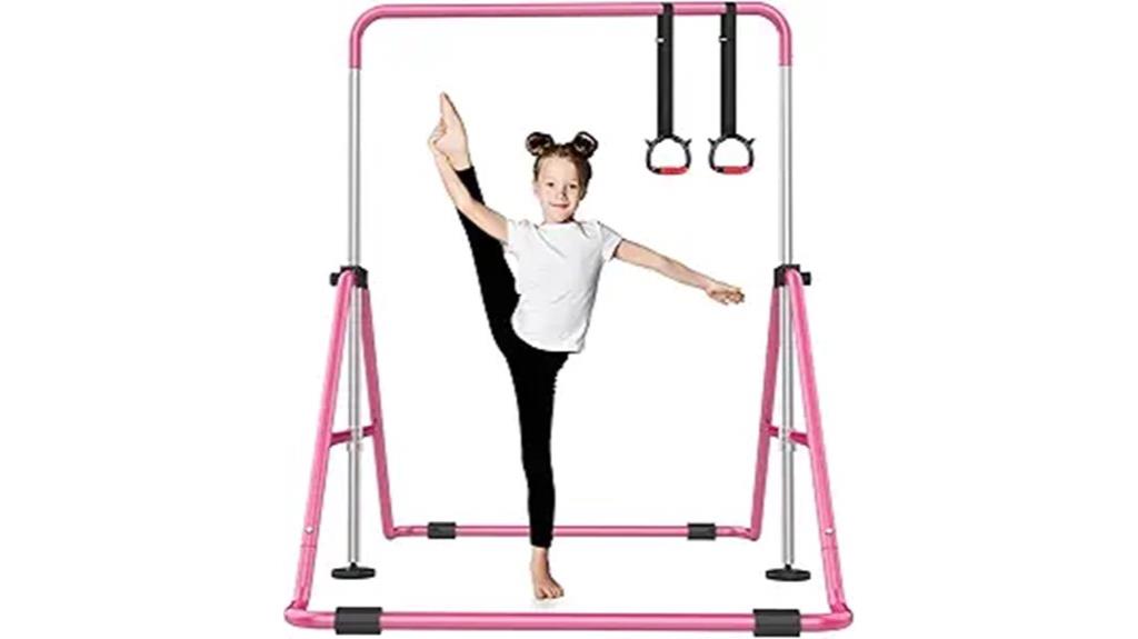 adjustable foldable gymnastics bar