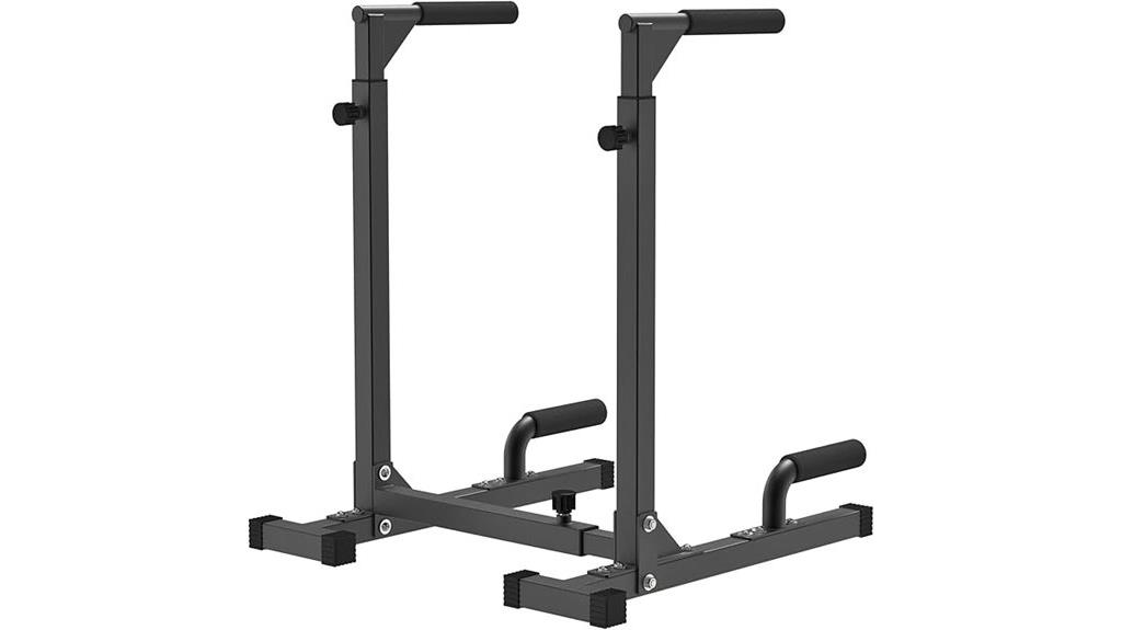 adjustable heavy duty dip bar