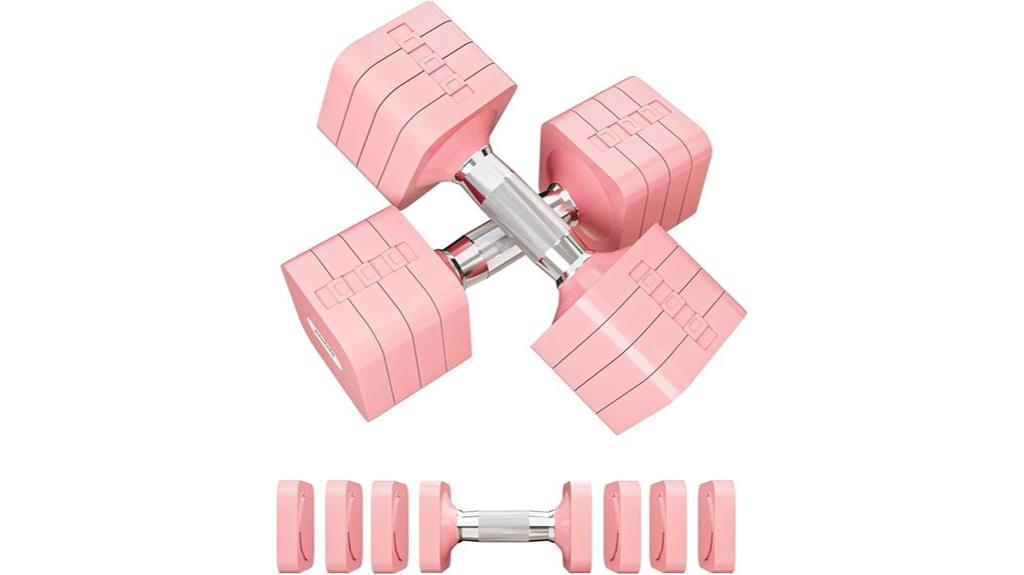 adjustable home dumbbell set