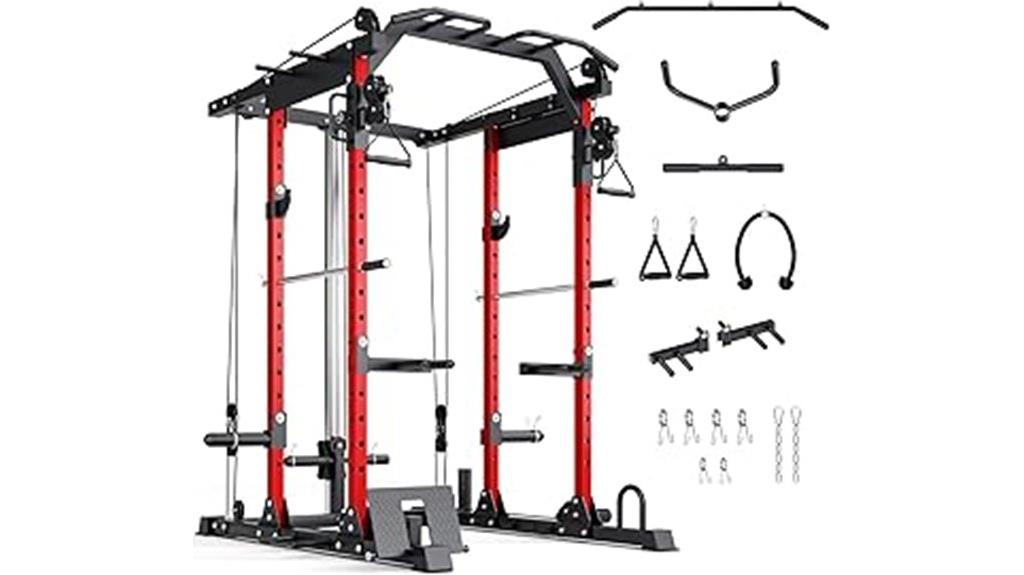 adjustable home gym cage
