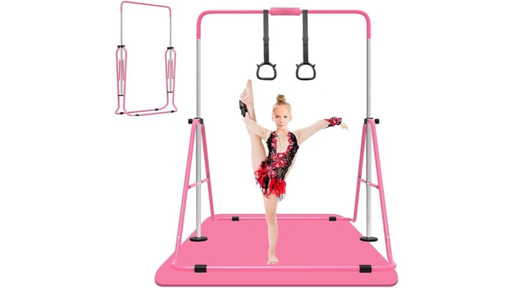 adjustable kids gymnastics bar