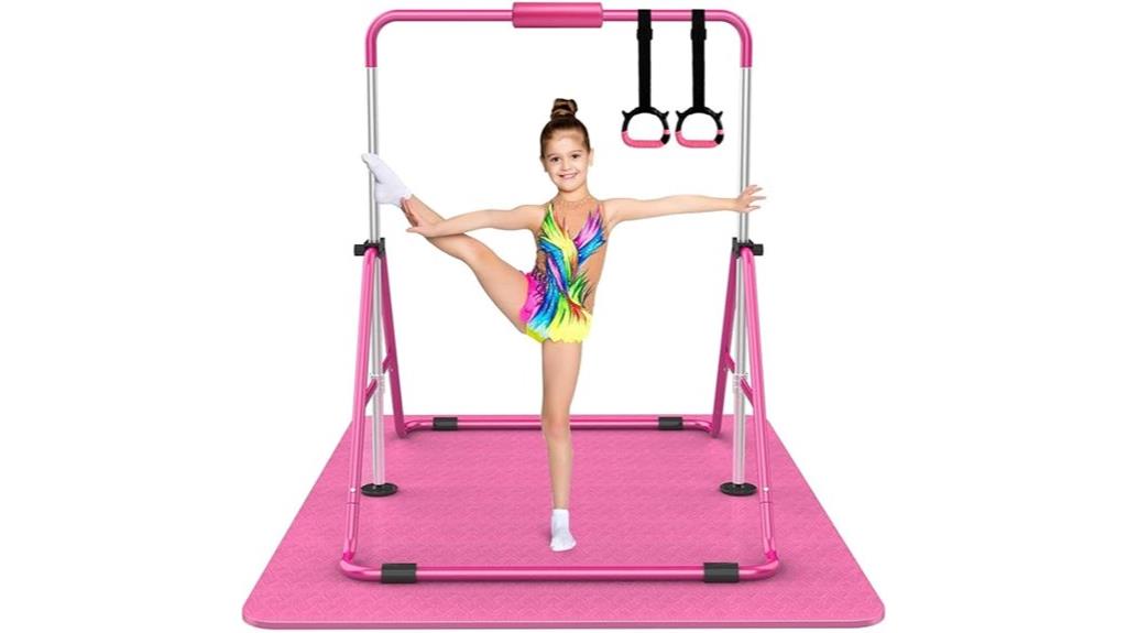 adjustable kids gymnastics bars