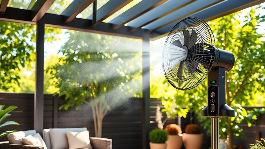 adjustable outdoor misting factors