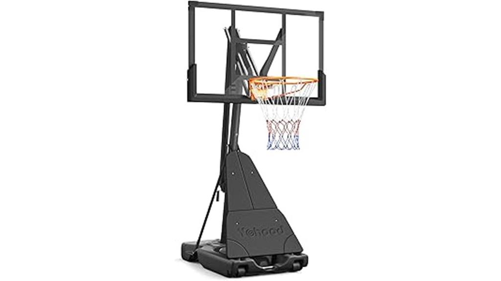 adjustable portable basketball hoop