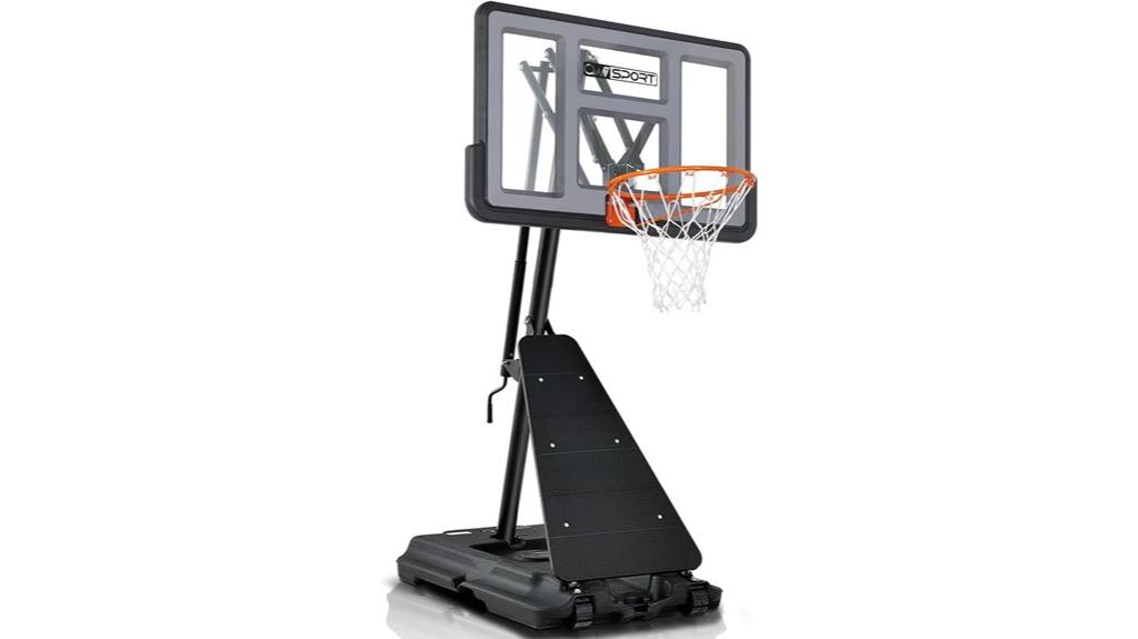 adjustable portable basketball hoop
