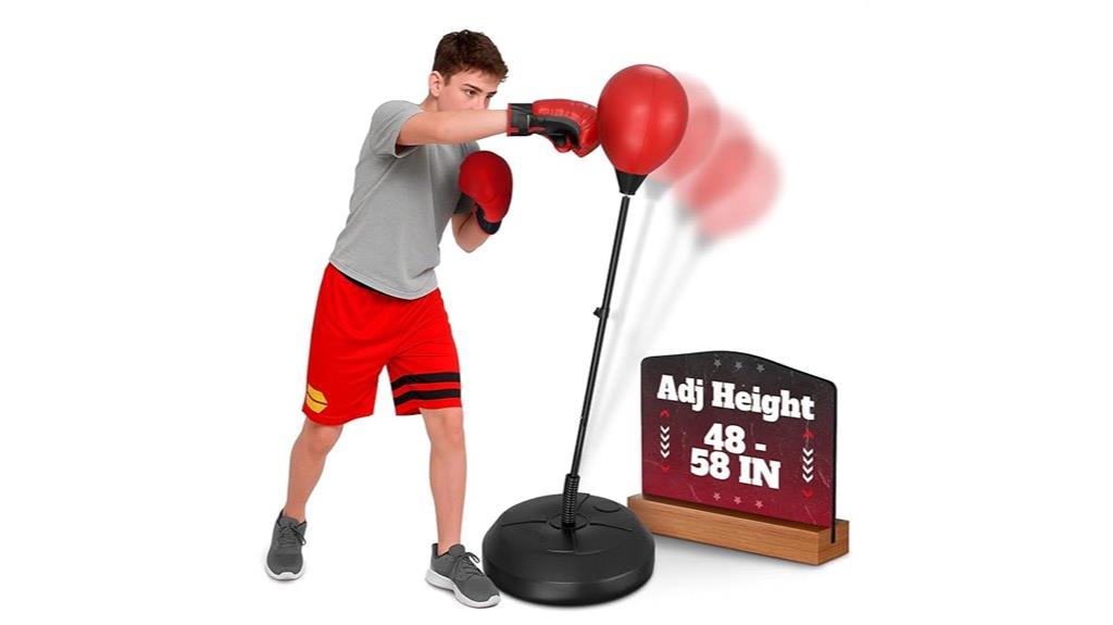 adjustable punching bag set