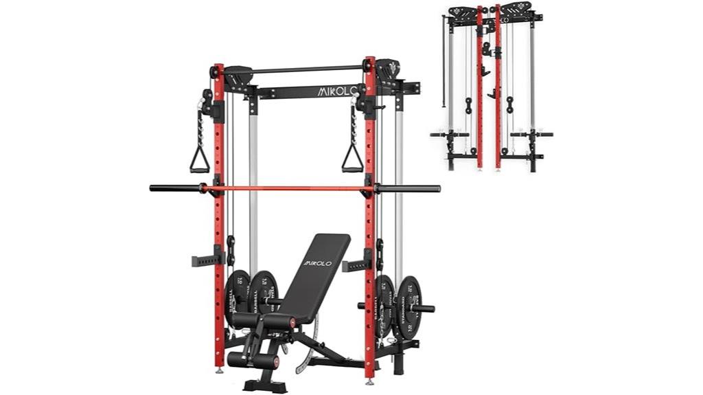 adjustable squat rack system