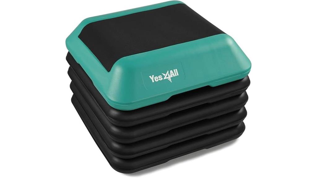 adjustable step aerobic platform