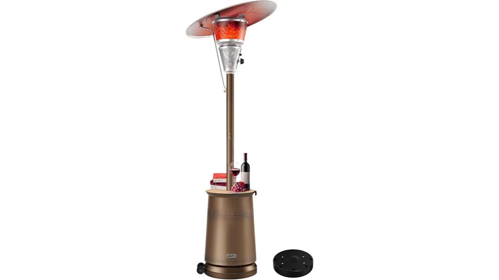 adjustable top patio heater