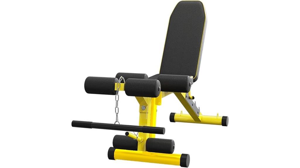 adjustable weight training bench