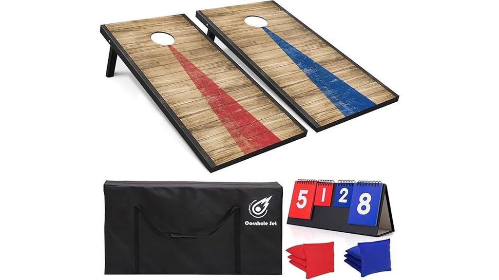 adult cornhole game set