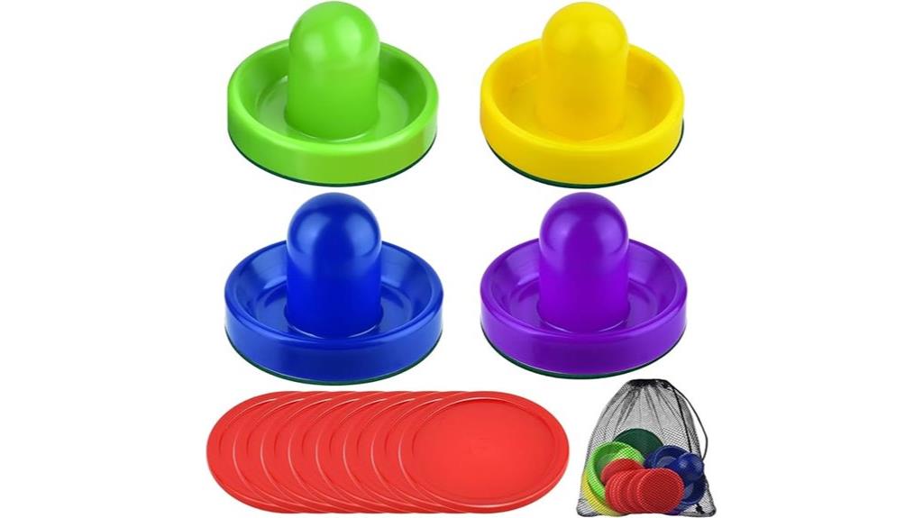 air hockey pusher set