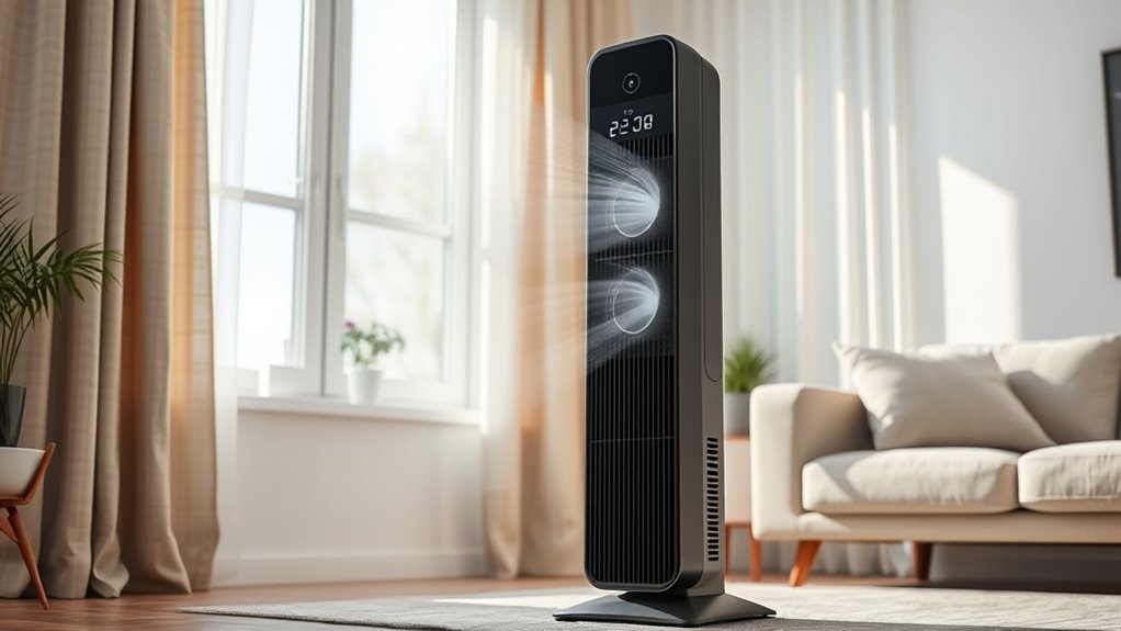 air purification and quiet operation