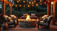 arrange outdoor seating comfortably
