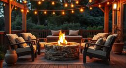 arrange outdoor seating comfortably