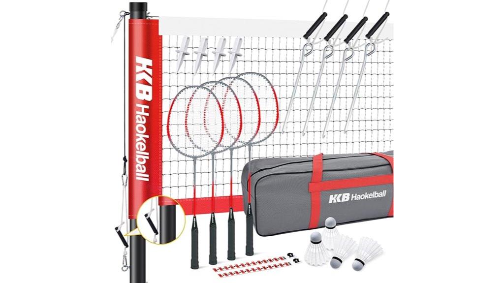 badminton set with net