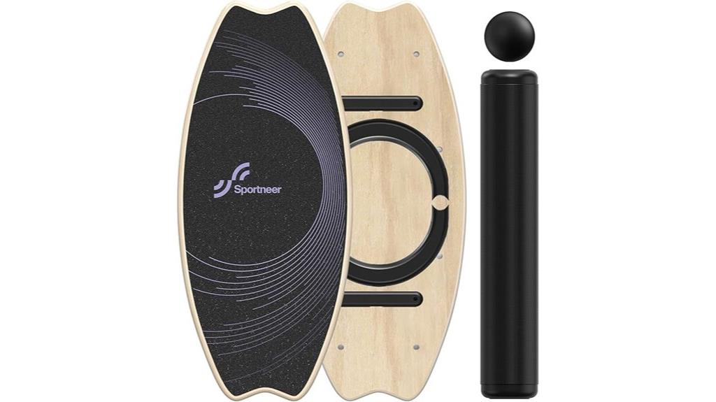 balance board with accessories