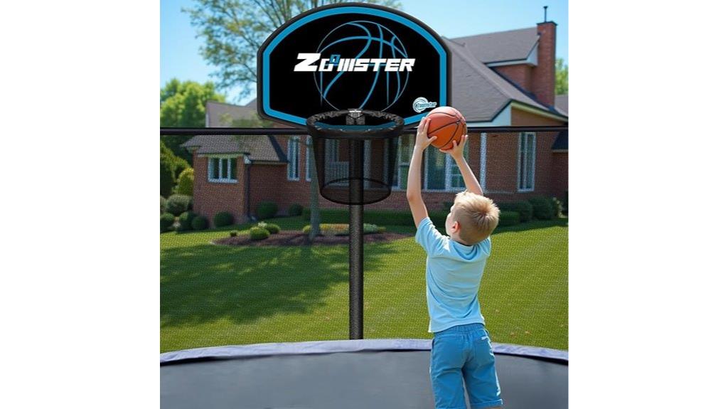 basketball hoop for trampoline