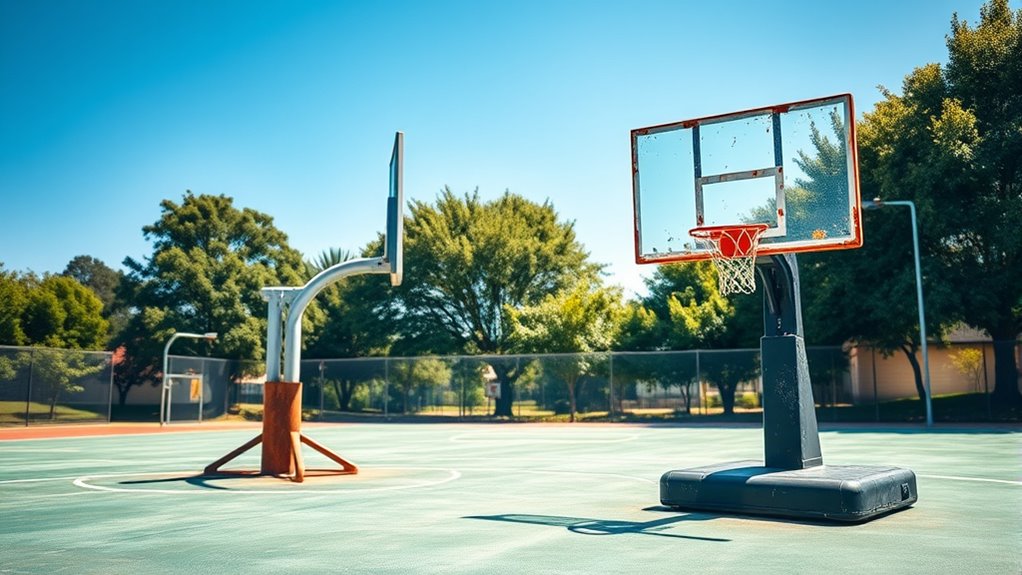 basketball hoop installation options