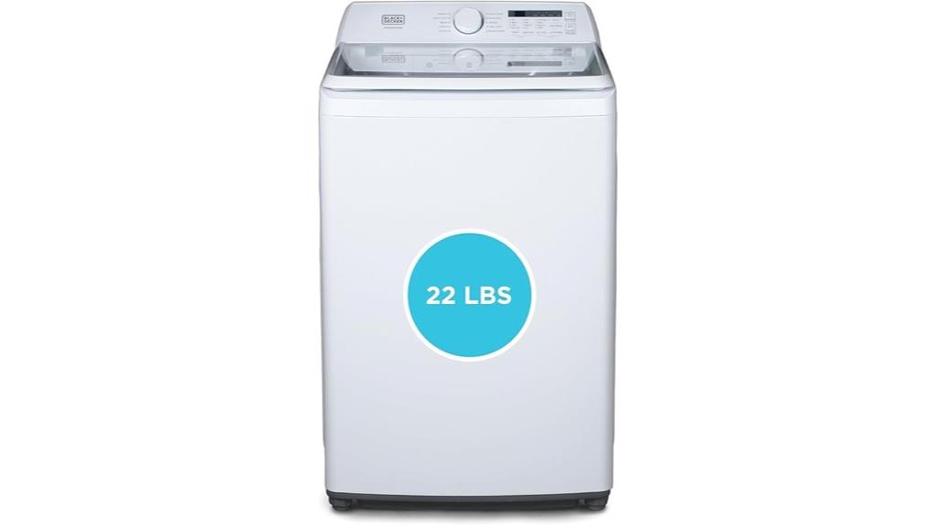 black decker top loading washer