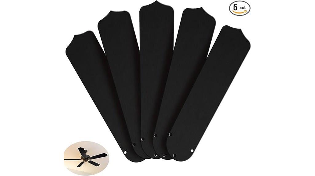 black fan blade set